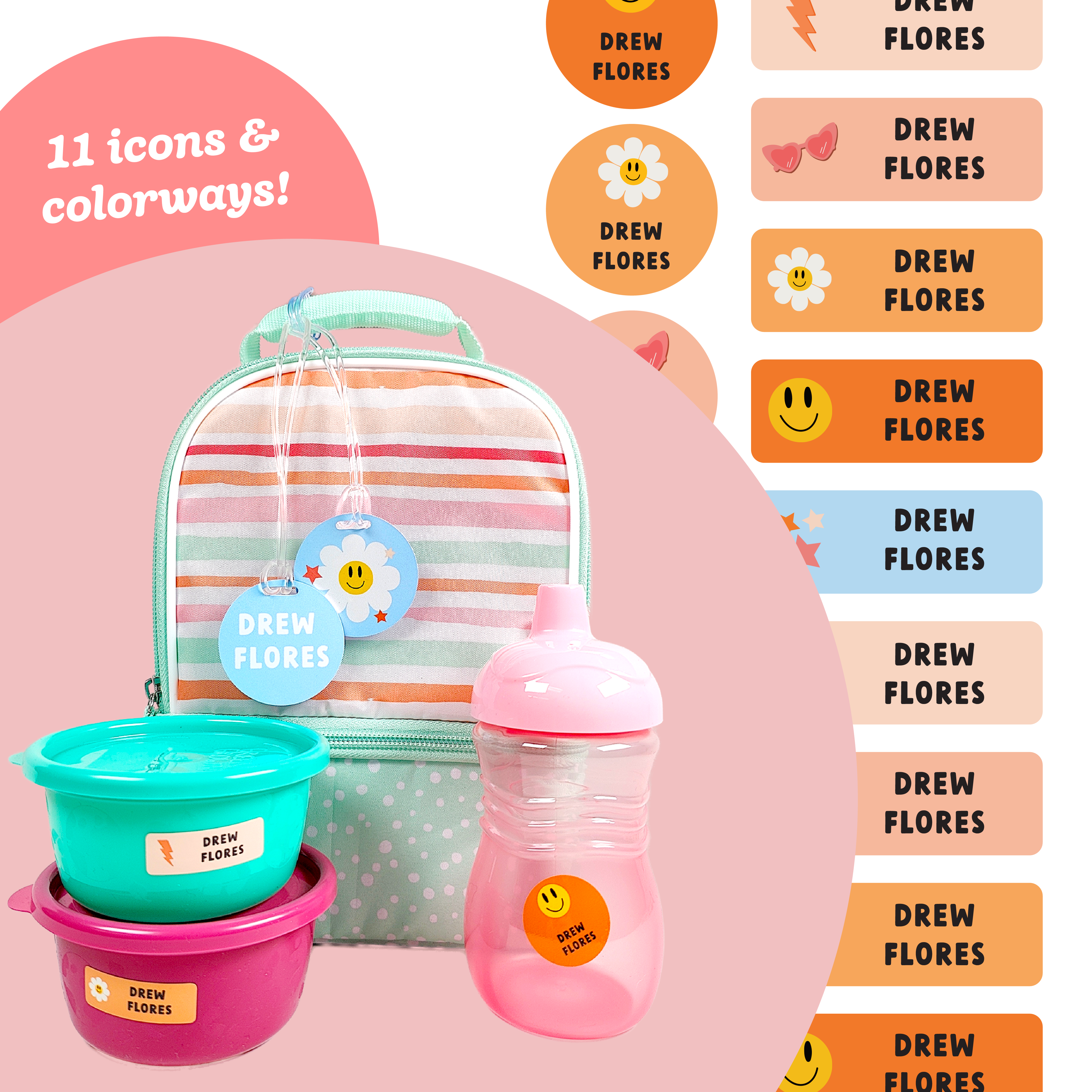 Pee Wee Daycare Labels Combo Pack - Preset