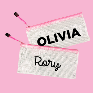 PERSONALIZED WATER RESISTANT ZIPPER POUCH